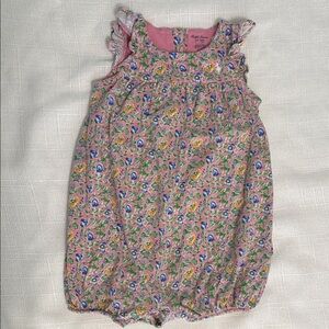 Ralph Lauren Pink Floral Baby Romper